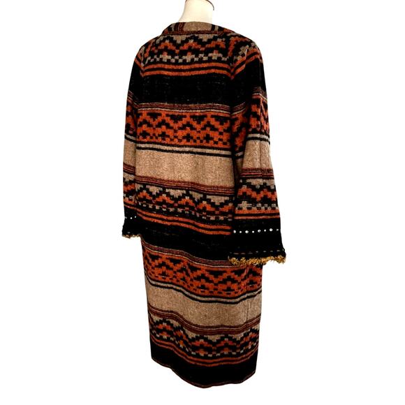 Early Y2K Another Important Culture Reversible Wool & Shearling Coat – M - Picture 5 of 12